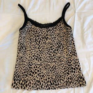 Rare brandy melville cheetah tank!